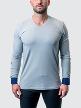 V-Neck Edison Soft Grey View-6