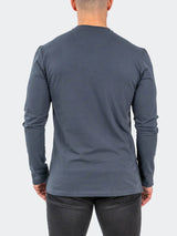 V-Neck EdisonSolidAshes Grey View-8