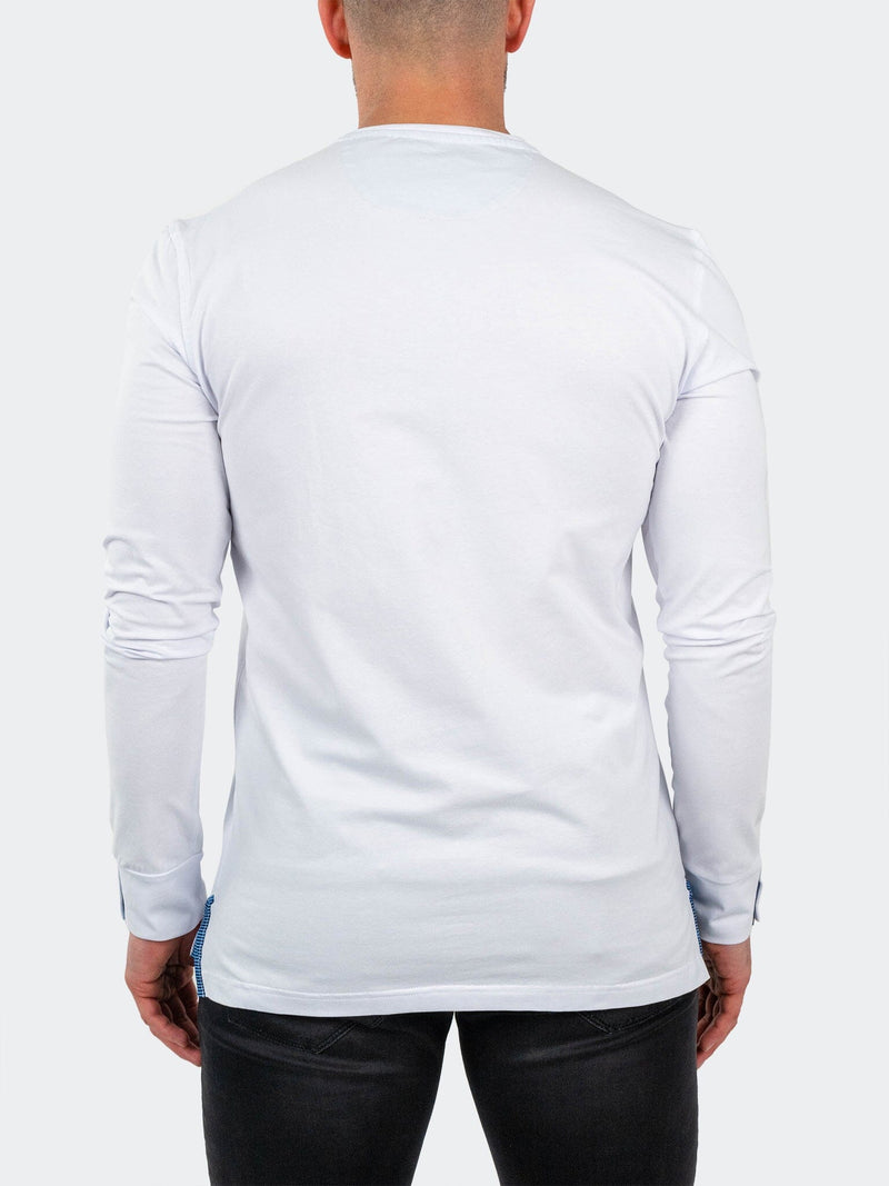 V-Neck EdisonSolidCotton White