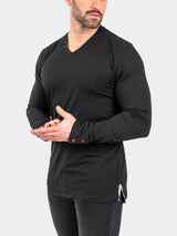 V-Neck EdisonSolidTattoo Black View-6