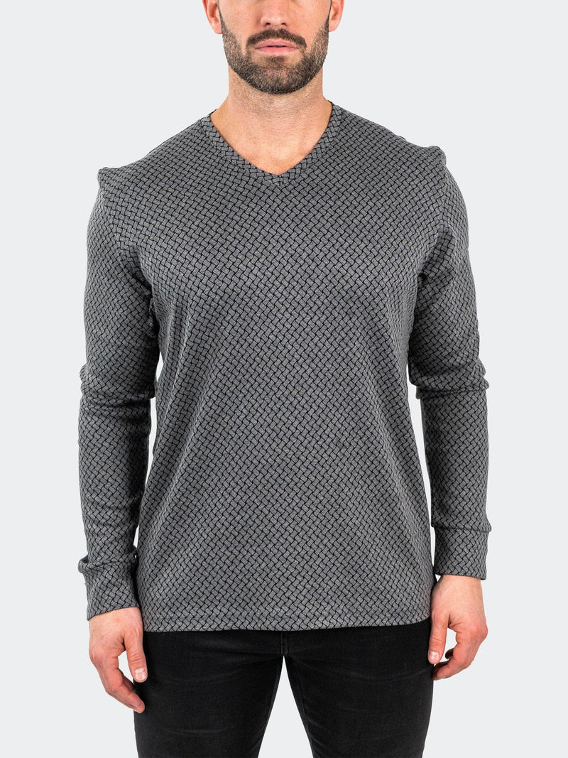 V-Neck EdisonWeaves Grey