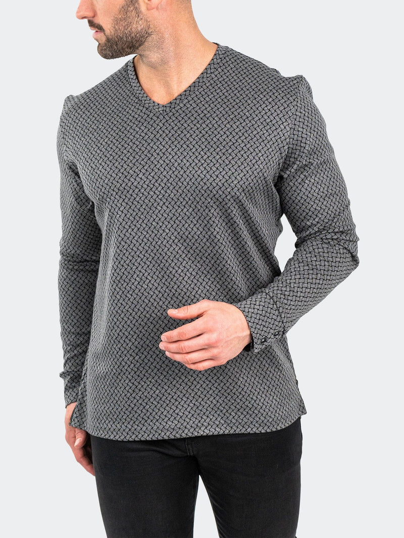 V-Neck EdisonWeaves Grey