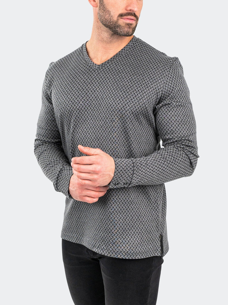 V-Neck EdisonWeaves Grey