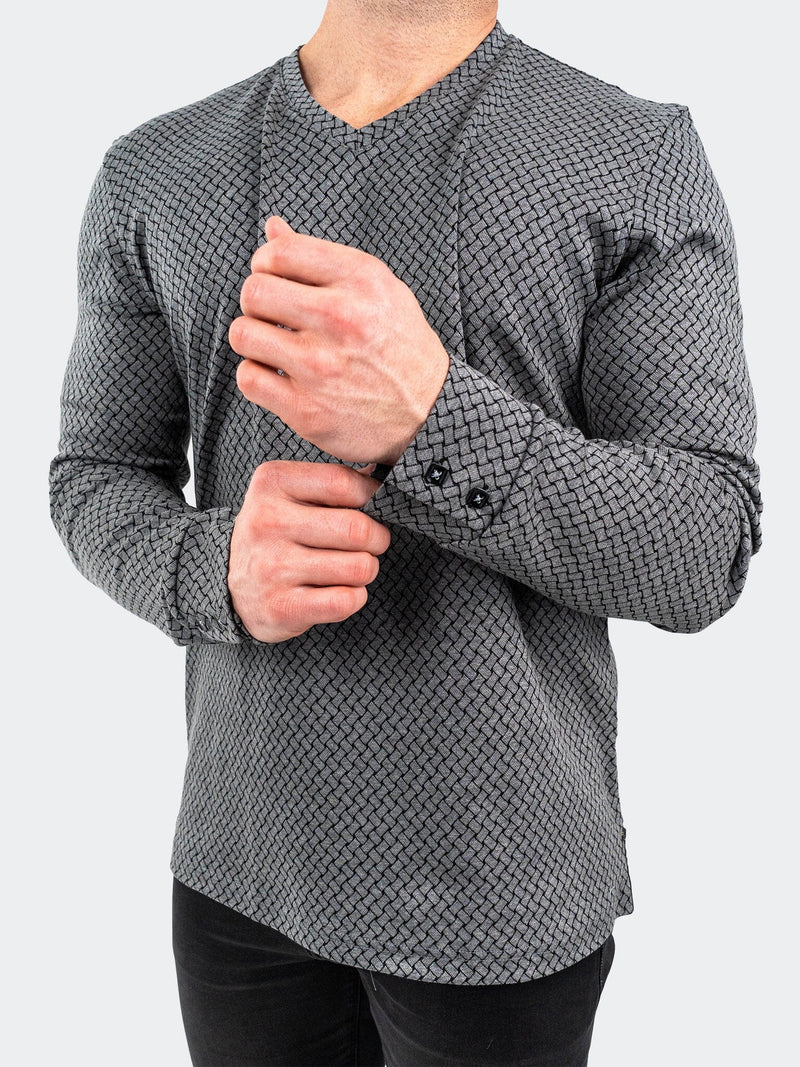 V-Neck EdisonWeaves Grey