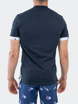 V-Neck Vivaldi Solid26 Blue View-5