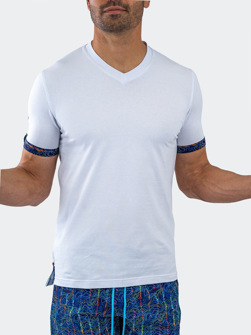 V-Neck Vivaldi Solid30 White