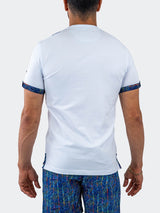 V-Neck Vivaldi Solid30 White View-5