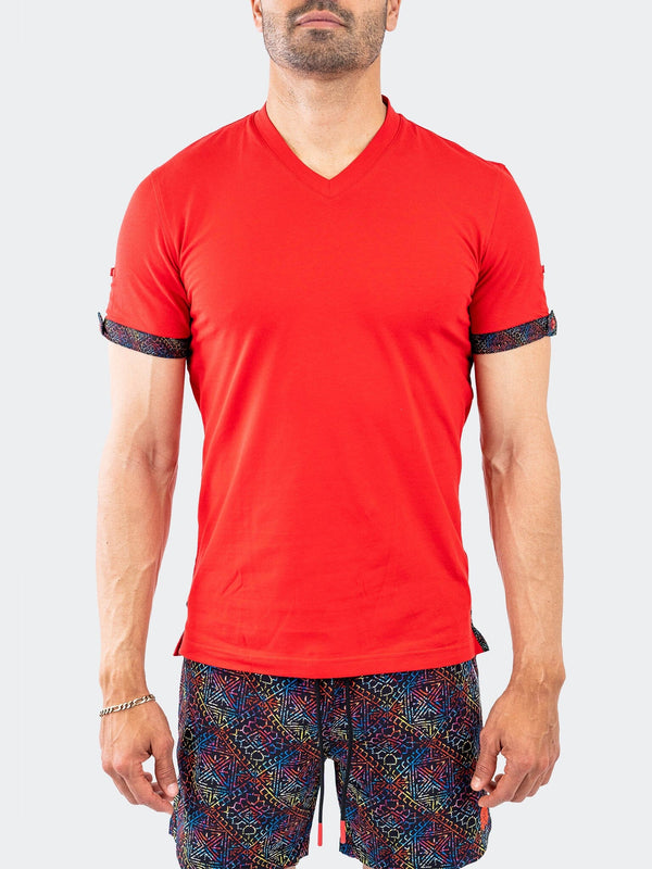 V-Neck Vivaldi Solid32 Red