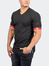 V-Neck VivaldiSolidDog Black View-3