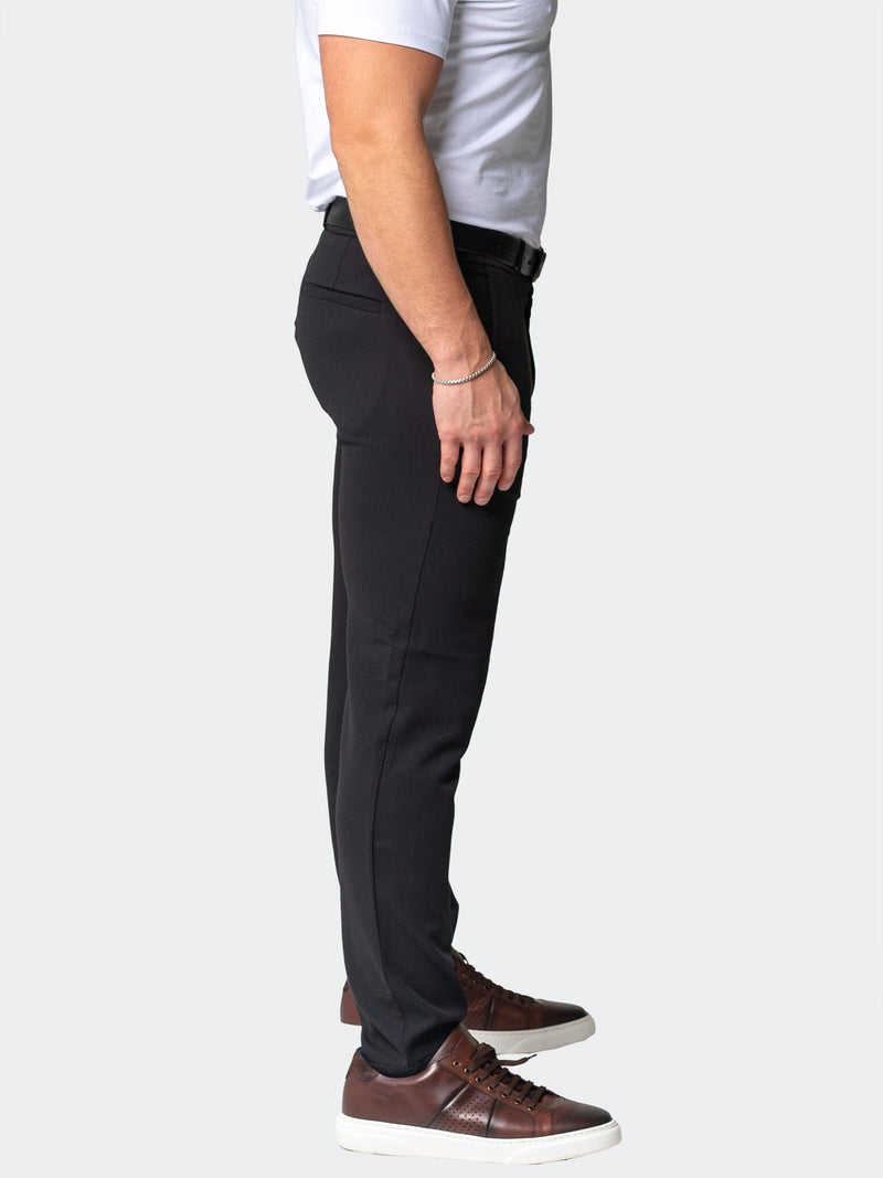 4-Way Stretch Pants Solid Black