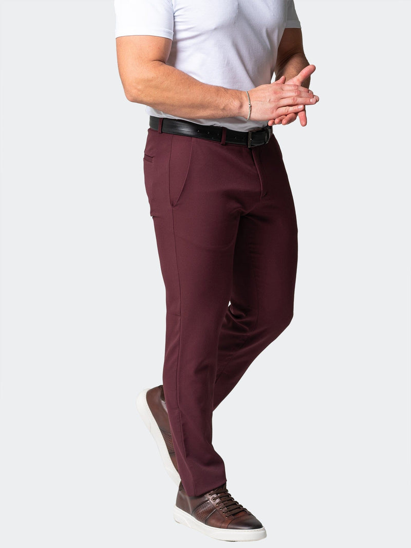 4-Way Stretch Pants Solid Red