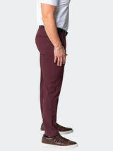 4-Way Stretch Pants Solid Red View-6