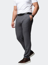 4-Way Stretch Pants Square Grey View-4