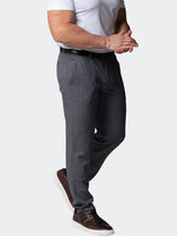 4-Way Stretch Pants Square Grey View-5