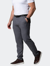 4-Way Stretch Pants Square Grey View-6