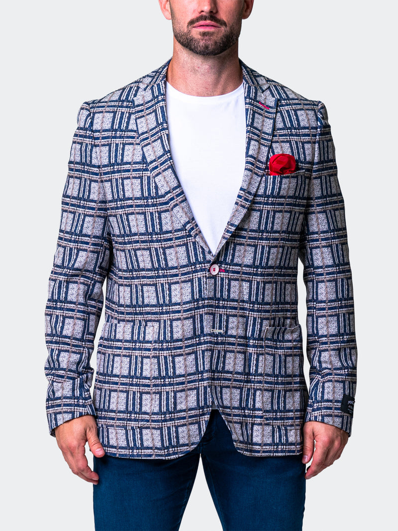 Blazer Unconstructed Algebra Faded Blue