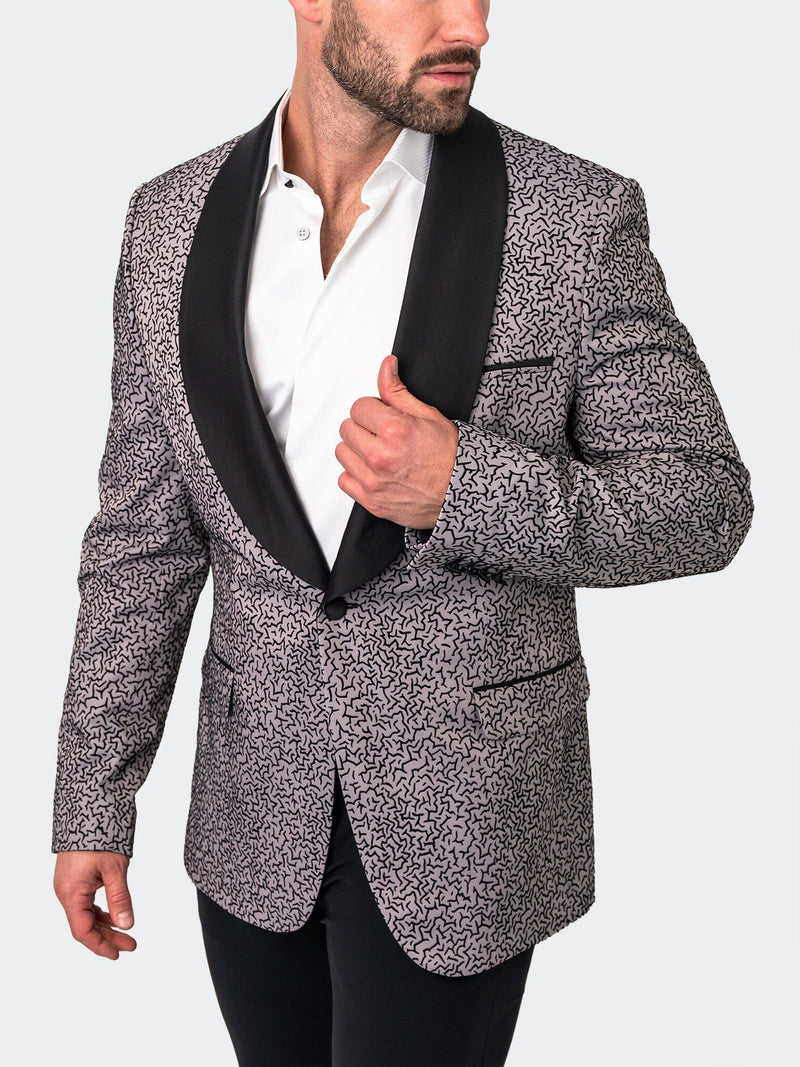 Blazer Shawl CeremonialGrey Grey