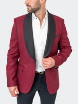 Blazer Shawl Ceremonial Red View-4