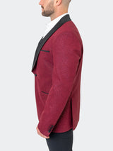 Blazer Shawl Ceremonial Red View-9