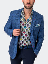 Blazer Socrates MultiBlue Blue View-6