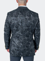 Blazer Tesla PaisleyFlok Black View-5