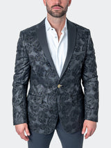 Blazer Tesla PaisleyFlok Black View-1