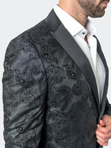 Blazer Tesla PaisleyFlok Black View-6