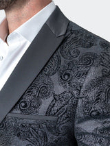 Blazer Tesla PaisleyFlok Black View-4