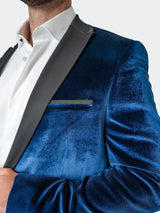 Blazer Tesla Velvet Blue View-2