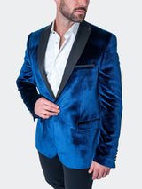 Blazer Tesla Velvet Blue View-3