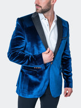 Blazer Tesla Velvet Blue View-4