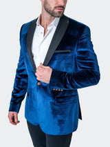 Blazer Tesla Velvet Blue View-8