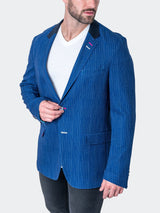 Blazer Unconstructed Continuous Blue View-7