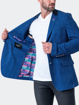 Blazer Unconstructed Continuous Blue View-2