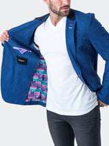 Blazer Unconstructed Continuous Blue View-3