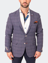 Blazer Unconstructed Grid Blue View-1