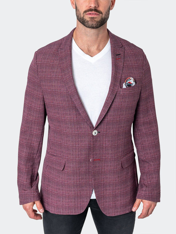 Blazer Unconstructed Grid Red