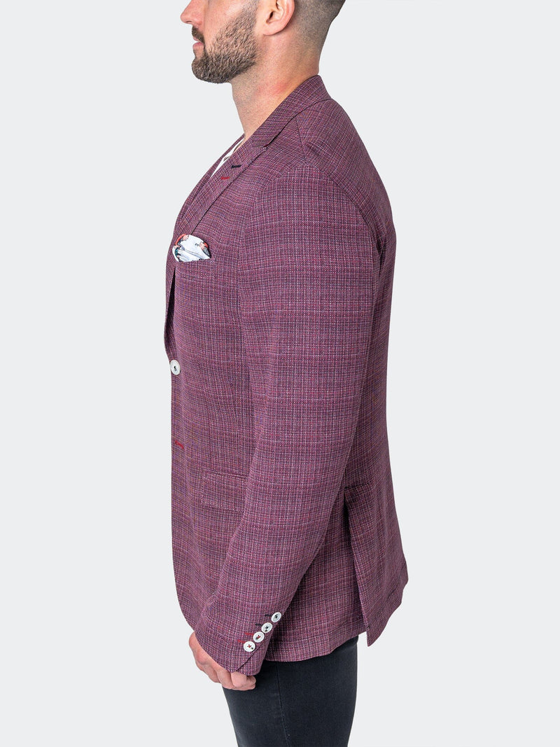 Blazer Unconstructed Grid Red