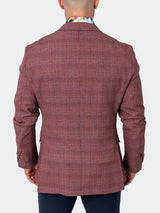 Blazer Unconstructed Preppy Orange View-9