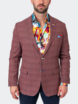 Blazer Unconstructed Preppy Orange View-1