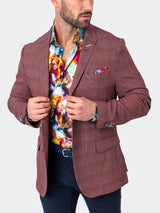 Blazer Unconstructed Preppy Orange View-10