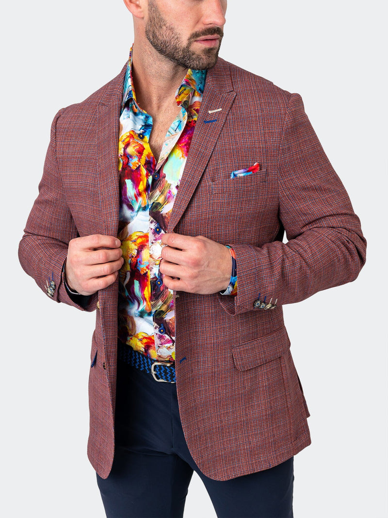 Blazer Unconstructed Preppy Orange