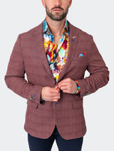 Blazer Unconstructed Preppy Orange View-7