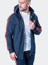 Hoodie Leo NavyBlue View-9