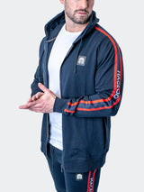 Hoodie Leo NavyBlue View-2