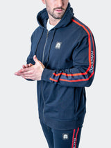 Hoodie Leo NavyBlue View-3