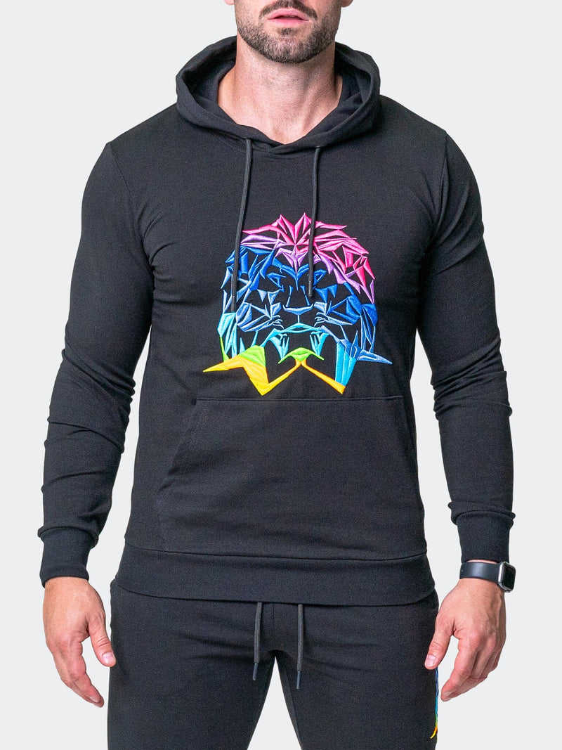 Hoodie Neon Black