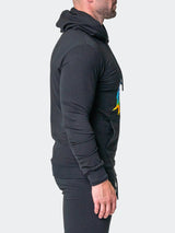 Hoodie Neon Black View-3