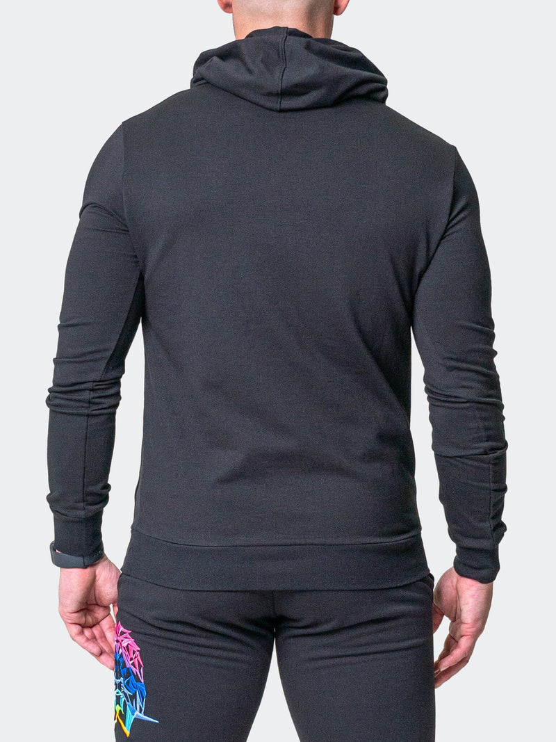 Hoodie Neon Black