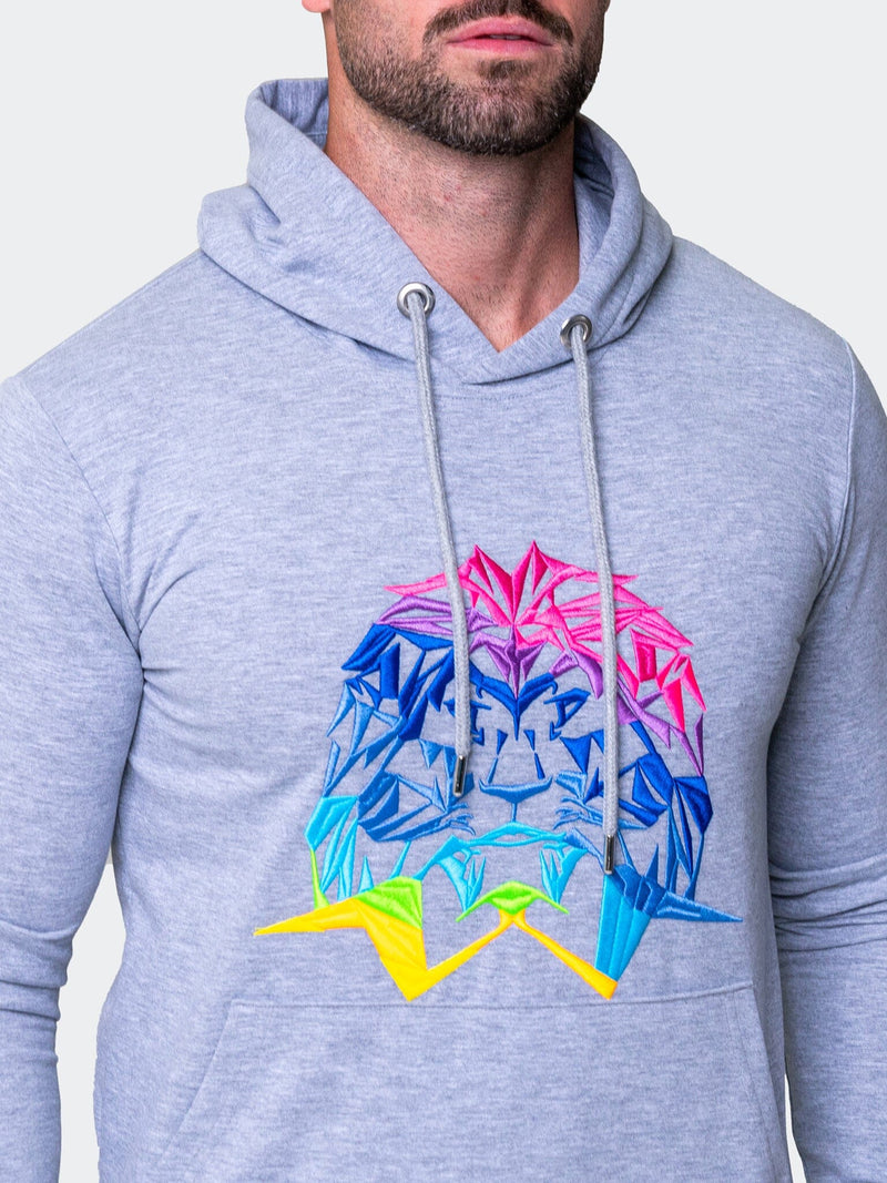 Hoodie Neon Grey